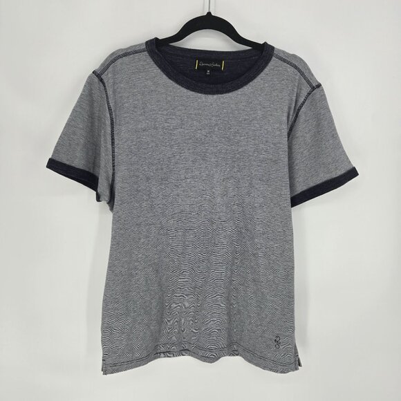 Roamers and Seekers mens size Medium Navy blue ringer short sleeve tee - Picture 8 of 8